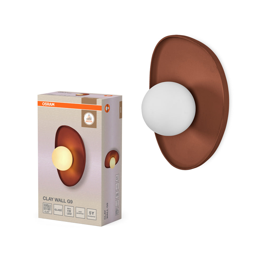 OSRAM DECOR Clay Nest Wall Wandleuchte 1xG9 Brown