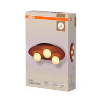 OSRAM DECOR Plafonnier Nid en Argile 3xG9 Marron