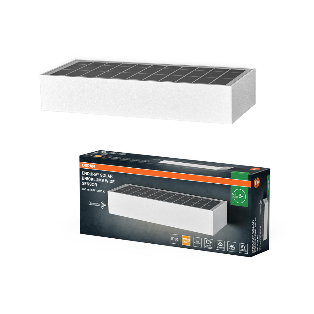 OSRAM ENDURA STYLE BRICKLUME Applique solaire, 6W, blanc