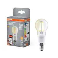 OSRAM Matter SMART+ Ampoule LED connectée, forme classique, 4W, 2700K, blanc chaud, E14