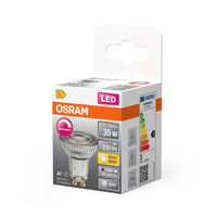 OSRAM Superstar lampe réflecteur, verre clair, blanc chaud (2700K), 230 lumens, remplacement pour ampoules traditionnelles 35W, dimmable GU10