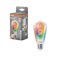 OSRAM Matter SMART+ LED Lampe CLASSIC A, RGB, Filamentglas, 4,8W, 470lm, E27
