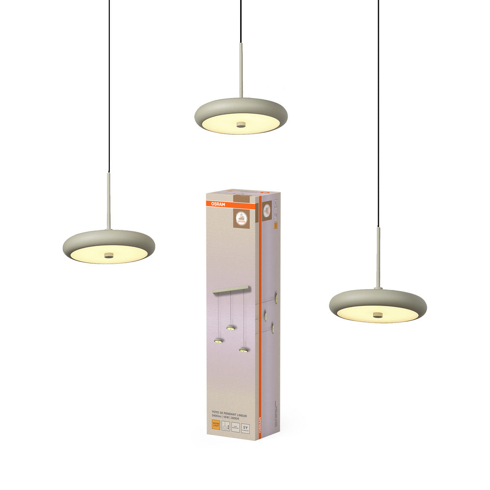 OSRAM DECOR Yoyo Suspension à 3 pendules 18W Beige
