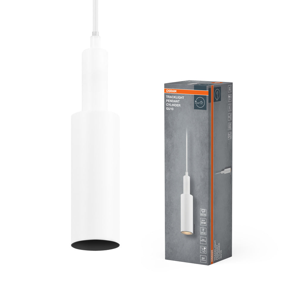 OSRAM SPOT SUR RAIL SUSPENSION CYLINDRE Suspension blanche GU10