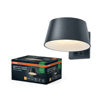 OSRAM ENDURA® STYLE SOLAR BRIGHT SENSOR Applique murale Brella IP54 Gris foncé