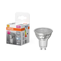 OSRAM LED SUPERSTAR PAR16 Ampoule réflecteur LED dimmable blanc froid (4000K), spot en verre, 5.5W, remplacement pour 50W GU10