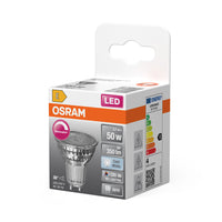 OSRAM LED SUPERSTAR PAR16 Ampoule réflecteur LED dimmable blanc froid (4000K), spot en verre, 5.5W, remplacement pour 50W GU10