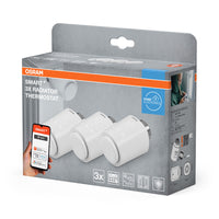 OSRAM Wifi SMART+ Thermostat pour radiateurs, blanc, pack de 3