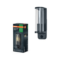 OSRAM ENDURA® CLASSIC TUBULAR Wandleuchte mit Sensor E27 IP44 Dunkelgrau