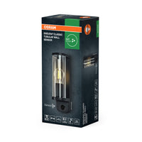 OSRAM ENDURA® CLASSIC TUBULAR Wandleuchte mit Sensor E27 IP44 Dunkelgrau