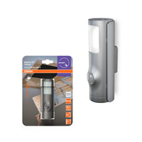 OSRAM NIGHTLUX® Torche Blanche, veilleuse mobile avec détecteur de mouvement, gris