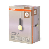 OSRAM Decor Concrete Mic Pendant 1XG9 Dark Grey