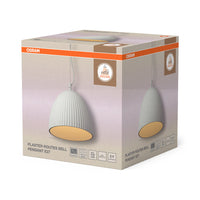 OSRAM Décor Plâtre Routes Cloche Suspension 1XE27 Blanc