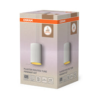 OSRAM Suspension Tube Décor Plâtre Itinéraires 1XE27 Blanc