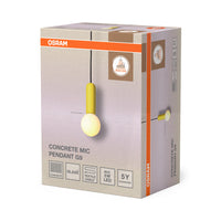 OSRAM Decor Concrete Mic Pendant 1XG9 Yellow