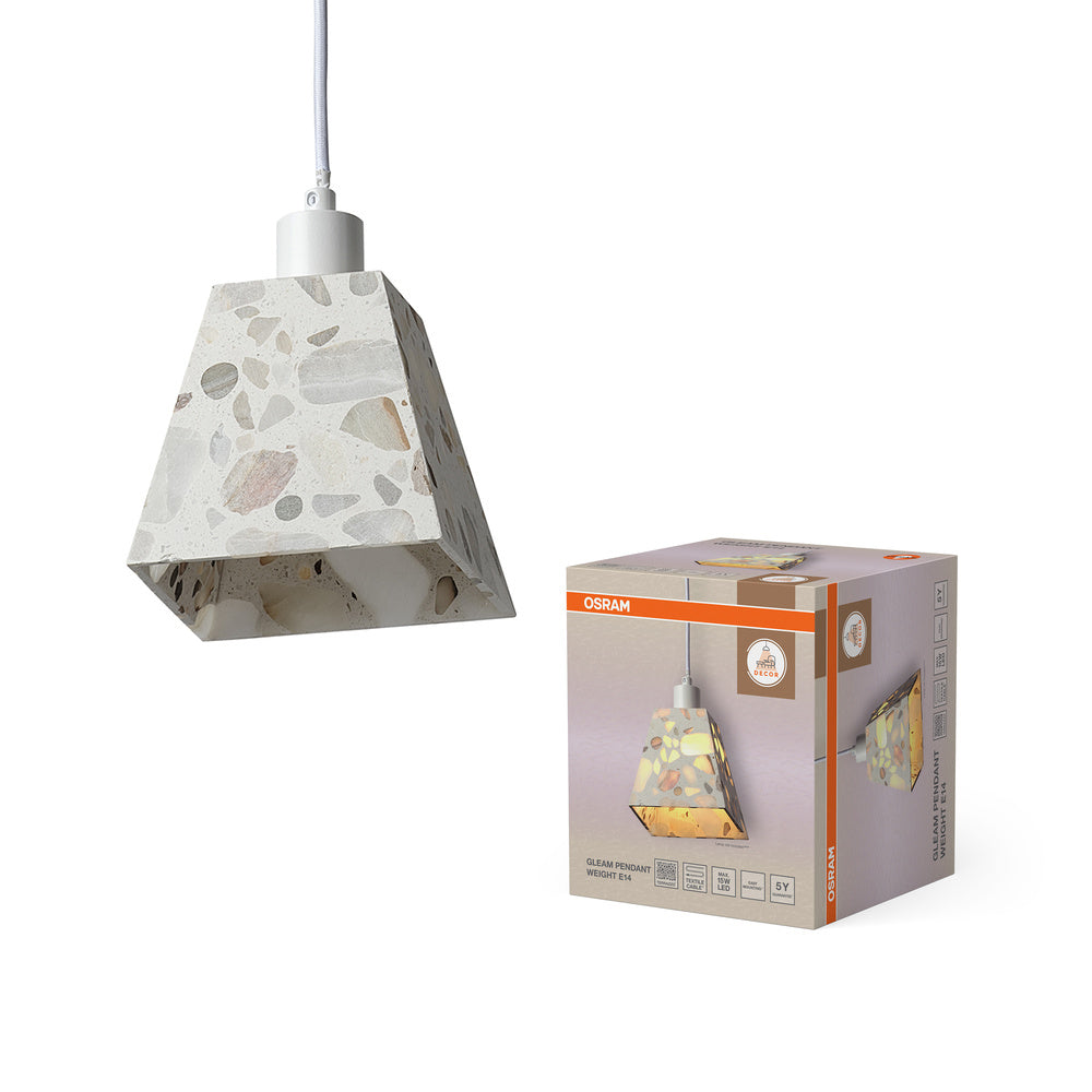 OSRAM Suspension Décor Gleam Poids E14 Blanc