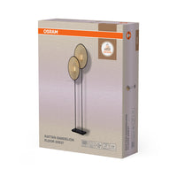 OSRAM DECOR Rattan Dandelion Standleuchte 2XE27 Braun