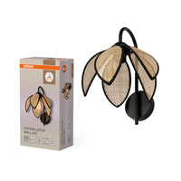 OSRAM DECOR Rattan Lotus Applique murale E27 Marron