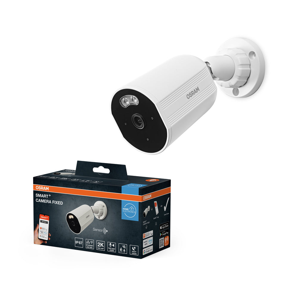 OSRAM Wifi SMART+ smarte Outdoor Überwachungskamera Weiß