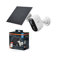OSRAM SMART+ Caméra de Surveillance Extérieure Solaire Wifi Blanche