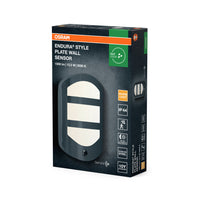 OSRAM ENDURA® STYLE PLATE Wandleuchte mit Sensor 12.5W Dunkelgrau