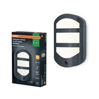 OSRAM ENDURA® STYLE PLATE Wandleuchte mit Sensor 12.5W Dunkelgrau