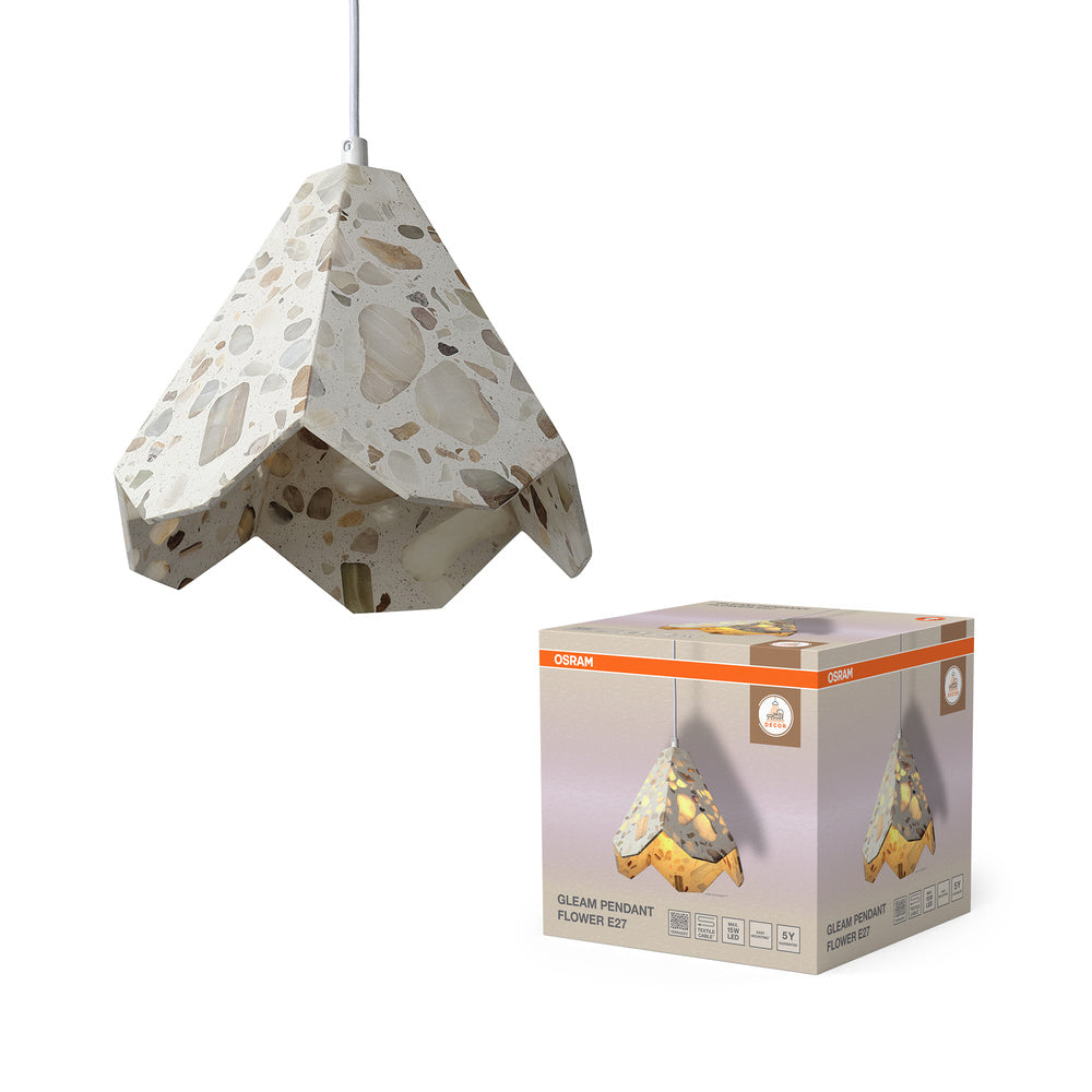 OSRAM Suspension Décor Gleam Fleur E27 Blanc