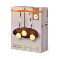 Decor Acacia Nest Pendant 1xG9 Brown