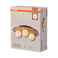 OSRAM Décor Bois Nid Plafonnier 1xG9 Marron