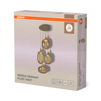 OSRAM DÉCOR Suspension Aiguille Plaque Beige 4xE27