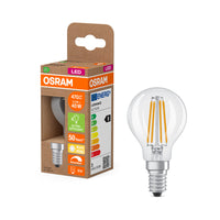 OSRAM SUPERSTAR+ CLASSIC P FIL 40 LED-Lampe, 2,9W, 470lm, blanc chaud, E14