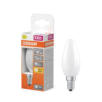 OSRAM Rétrofit Classic B LED Lampe forme bougie mate (ex 40W) 4W / 2700K Blanc chaud E14
