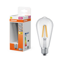 OSRAM LED Lampe LED Rétrofit CLASSIC ST 6.5W 827 Clair E27, 806 lm, 2700 K, Blanc chaud