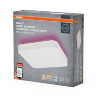 OSRAM Wifi SMART+ ORBIS ÉCLAIRAGE ARRIÈRE LED Plafonnier RGBW multicolore 35x35cm Blanc réglable 28W / 3000-6500K blanc