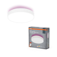 OSRAM Wifi SMART+ ORBIS BACKLIGHT LED Deckenleuchte RGBW mehrfarbig 35cm Tunable Weiß 28W / 3000-6500K weiß