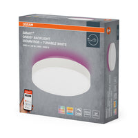 OSRAM Wifi SMART+ ORBIS BACKLIGHT LED Plafonnier RGBW multicolore 35cm Blanc réglable 28W / 3000-6500K blanc
