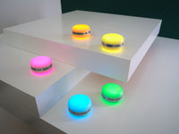 OSRAM Bluetooth SMART+ Enceinte Macaron avec commande gestuelle, lumière LED RVB, orange