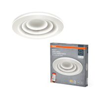 OSRAM Matter SMART+ Orbis Spirale LED Plafonnier Blanc réglable 50cm 32W / 3000-6500K Gris