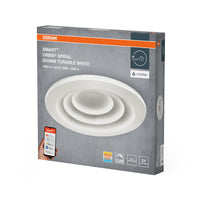 OSRAM Matter SMART+ Orbis Spirale LED Plafonnier Blanc réglable 50cm 32W / 3000-6500K Gris