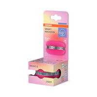 OSRAM Bluetooth SMART+ Enceinte Macaron avec commande gestuelle, lumière LED RVB, rose