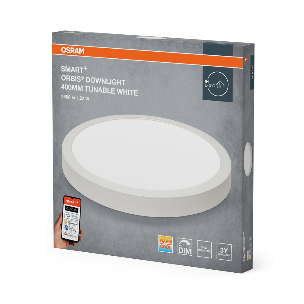 OSRAM Matter SMART+ SURFACE DOWNLIGHT TW / 22 W, 220…240 V, Tunable Wh ...
