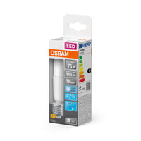 Lampe LED OSRAM LED STAR STICK 9,5W 840 Frosted E27 Ice, 1055 lm, 4000 K, blanc froid