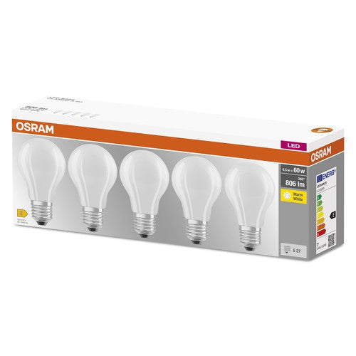 OSRAM LED Base Classic A Lampe LED Mate ex 60W 7W 2700K Blanc Chau osram-led-base-classic-a-lampe-led-mate-ex-60w-7w-2700k-blanc-chau