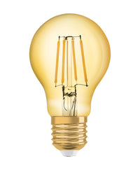 Lampe LED OSRAM VINTAGE 1906® LED CLASSIC A 4W 824 Gold E27, 410 lm, 2400 K, Lumière chaude et confortable