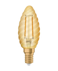 Lampe LED OSRAM VINTAGE 1906® LED CLASSIC B 1,5 W 824 Gold E14 BW-Form, 120 lm, 2400 K, lumière chaude et confortable