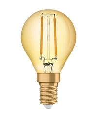 OSRAM VINTAGE 1906® LED Lampe LED CLASSIC P 2.5W 824 Gold E14, 220 lm, 2400 K, Warm Comfort Light