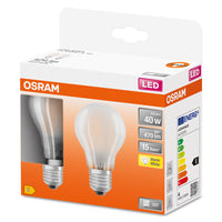 OSRAM LED Lampe LED Retrofit CLASSIC A 4W 827 Frosted E27, 470 lm, 2700 K, Warmweiß