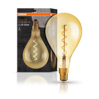 Lampe LED OSRAM VINTAGE 1906® LED CLASSIC A 4W 820 Gold E27, 300 lm, 2000 K, Lumière chaude et confortable