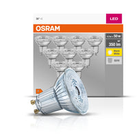 OSRAM LED Base LED-Spot Lampe (ex 50W) 4,3W / 2700K GU10 10 pièces, blanc chaud