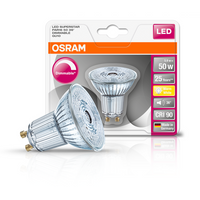 OSRAM lampe réflecteur LED LED SUPERSTAR GU10 blanc chaud 2700K 5,50W remplacement pour 50-W PAR16